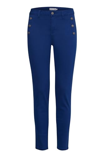 fransa FRMAX PA 1 Damen Hose Stoffhose mit Stretch-Anteil Tight-Fit, Größe:38, Farbe:Bellwether Blue (193943) von fransa