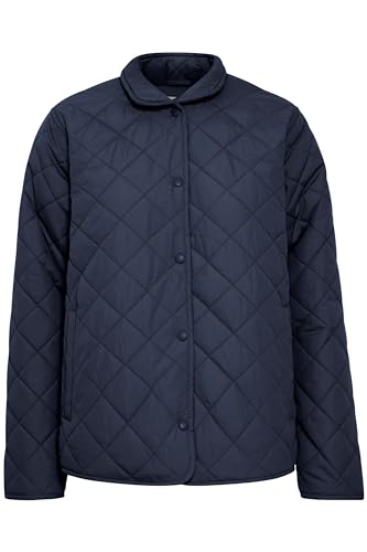 fransa FRMICHELLE JA 2 Damen Steppjacke Jacke teilweise wattiert Stehkragen 100% Polyester relaxed fit, Größe:XXL, Farbe:Navy Blazer (193923) von fransa