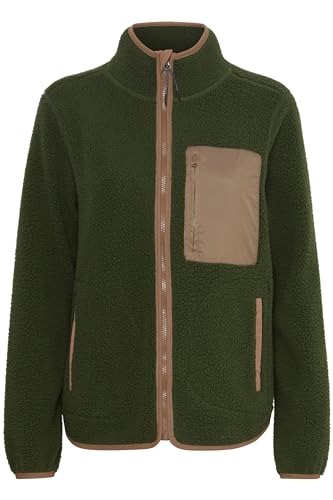 fransa FRMILA JA 1-20610887 Damen Jacke Übergangsjacke Fleecejacke, Größe:XXL, Farbe:Rifle Green (190419) von fransa