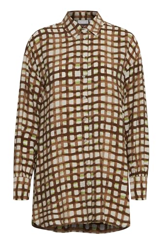 fransa - FRMISA TU 1 - Tunic - 20612438, Größe:XL, Farbe:Carafe AOP Check (202667) von fransa