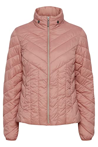 fransa FRPADMA Damen Steppjacke Übergangsjacke Jacke mit Stehkragen tailliert geschnitten mit Reißverschluss, Größe:M, Farbe:Ash Rose (171514) von fransa