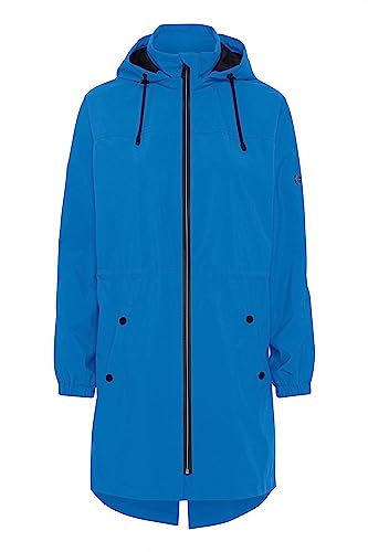 fransa FRPAFASA Damen Übergangsjacke Jacke Übergangsmantel Parka Lange Jacke mit Kapuze mit hochabschließendem Kragen, Größe:2XL, Farbe:Daphne (184045) von fransa