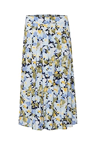 fransa - FRSOFTY SK 1 - Skirt - 20610824, Größe:XL, Farbe:Dutch Blue Mix (201364) von fransa