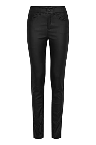 fransa FRTalin Damen Hose Stoffhose Pant mit Stretch Slim Fit Mid Waist, Größe:34, Farbe:Black (200113) von fransa