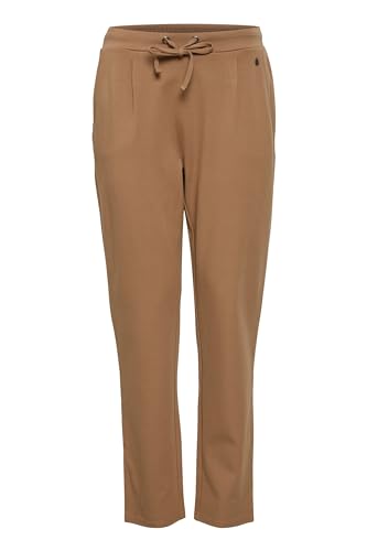 fransa FRZASTRETCH Damen Stoffhose Chinohose Sweatpants Relaxhose mit Stretch und Kordeln Eingrifftaschen Regular Fit, Größe:L, Farbe:Coca Mocha (181019) von fransa