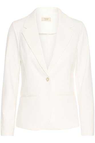 fransa FRZablazer Damen Blazer Jackenklazer Anzugsjacke mit Stretch Reverskragen 1-Knopf-Form Paspeltaschen Regular fit, Größe:XL, Farbe:Antique (60010) von fransa