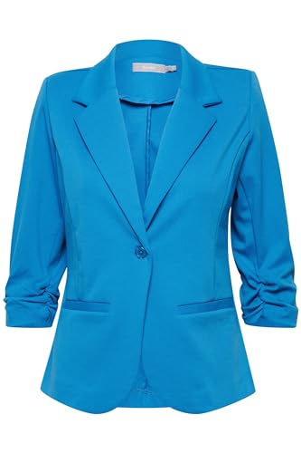 fransa FRZablazer Damen Blazer Kurzblazer Jacke mit Stretch Geraffte Ärmel mit Taschen, Größe:L, Farbe:Daphne (184045) von fransa