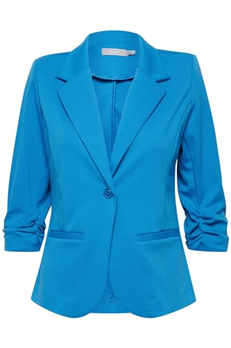 fransa FRZablazer Damen Blazer Kurzblazer Jacke mit Stretch Geraffte Ärmel mit Taschen, Größe:M, Farbe:Daphne (184045) von fransa