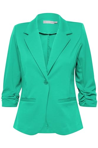 fransa FRZablazer Damen Blazer Kurzblazer Jacke mit Stretch Geraffte Ärmel mit Taschen, Größe:XL, Farbe:Holly Green (165932) von fransa