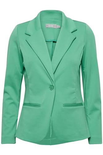 fransa FRZablazer Damen Blazer Kurzblazer Jacke mit Stretch lange Ärmel mit Taschen, Größe:S, Farbe:Holly Green (165932) von fransa