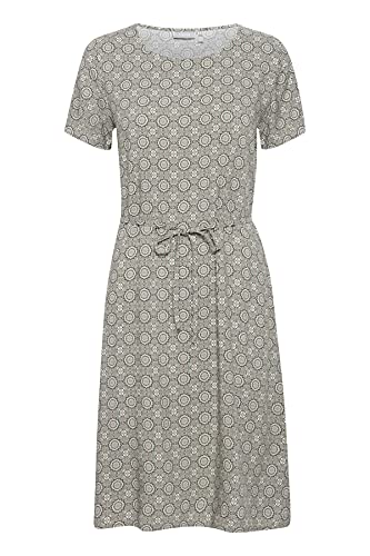 fransa FXSUTILE Damen Freizeitkleid Kleid Kurzarm mit Muster, Größe:M, Farbe:Hedge Mix (200116) von fransa