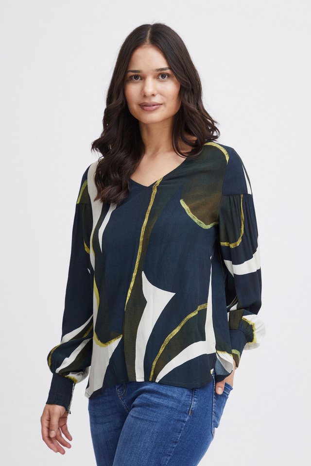fransa Langarmbluse FRLENA BL 2 luftige Bluse mit V-Ausschnitt fransa Langarmbluse FRLENA BL 2 luftige Bluse mit V-Ausschnitt von fransa