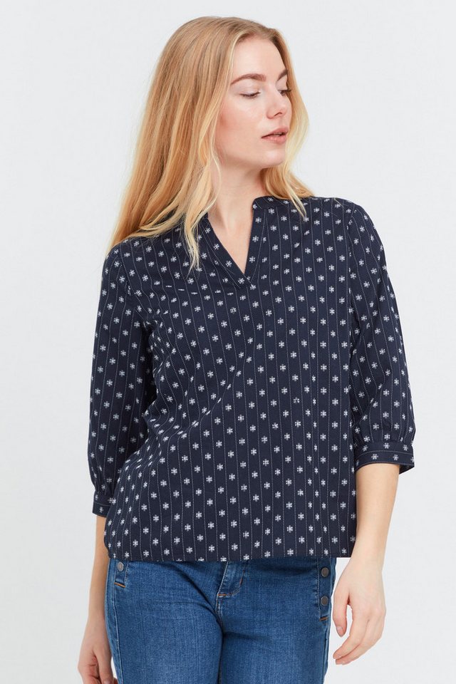 fransa Langarmbluse FRVADOB 2 Blouse - 20609148 Langarm Bluse mit Muster von fransa