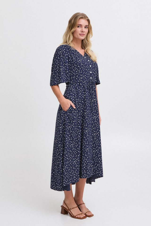 fransa Midikleid FRKAMMA Lockeres Sommerkleid von fransa