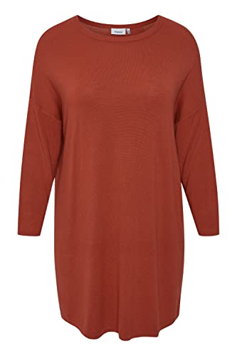 fransa Plus Size Selection - FPBLUME TU 1 - Tunic - 20611029, Größe:46/48, Farbe:Tandoori Spice (181444) von fransa