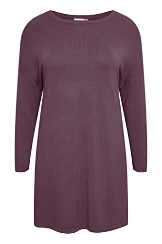 fransa Plus Size Selection - FPBLUME TU 1 - Tunic - 20611029, Größe:50/52, Farbe:Black Plum (181706) von fransa