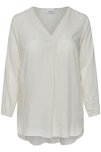 fransa Plus Size Selection - FPCOYA TU 1 - Tunic - 20611094, Größe:46, Farbe:Blanc de Blanc (114800) von fransa