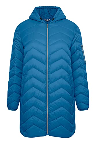 fransa Plus Size Selection - FPPADDING JA 1 - Damen Steppmantel Jacke mit Kapuze Steppjacke - 20611615, Größe:46, Farbe:Daphne (184045) von fransa