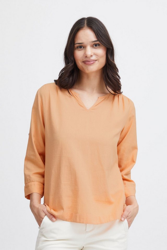 fransa Shirtbluse FRMADDIE BL 1 Bluse aus Leinenmix von fransa