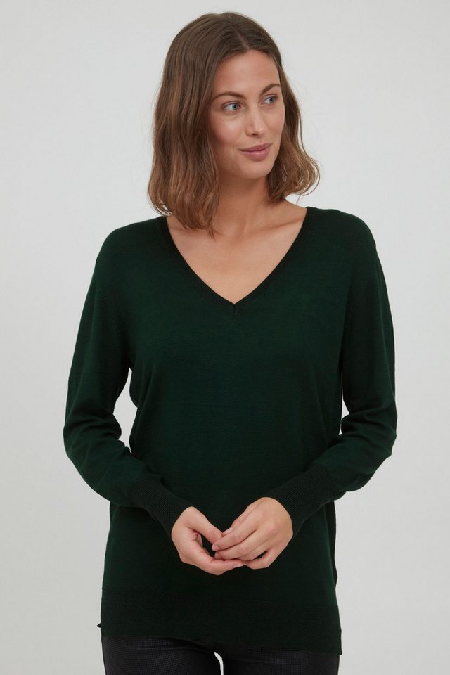 fransa Strickpullover FRDECHIMMER 1 Pullover - 20610075 Feinstrickpullover mit V-Ausschnitt von fransa