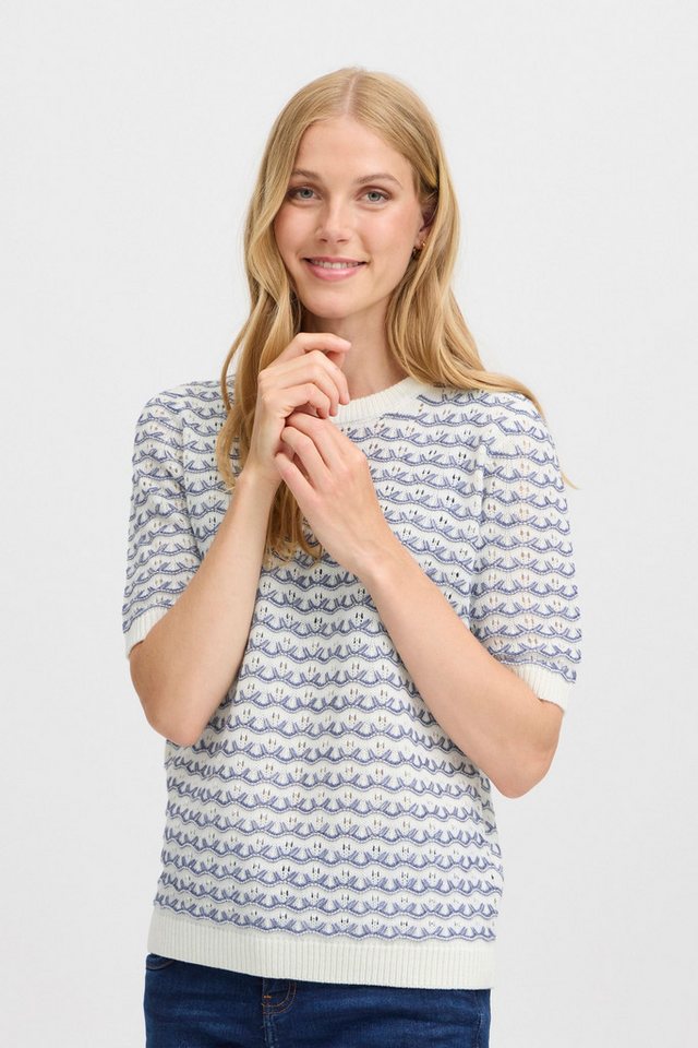 fransa Strickpullover FRLILJE PU 1 modischer Kurzarmpullover von fransa