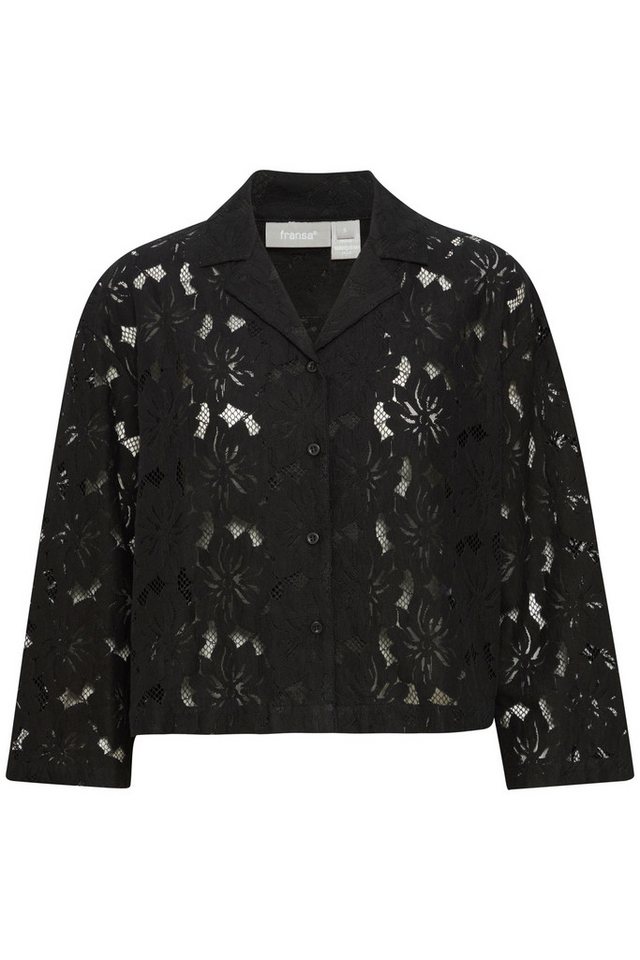 fransa Hemdbluse Kurzarmbluse von fransa