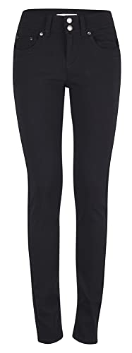 fransa FRZalin Damen Hose Stoffhose Jeans Pant 5-Pocket mit Stretch Slim Fit, Größe:32, Farbe:(NOOS) Black (60096) von fransa