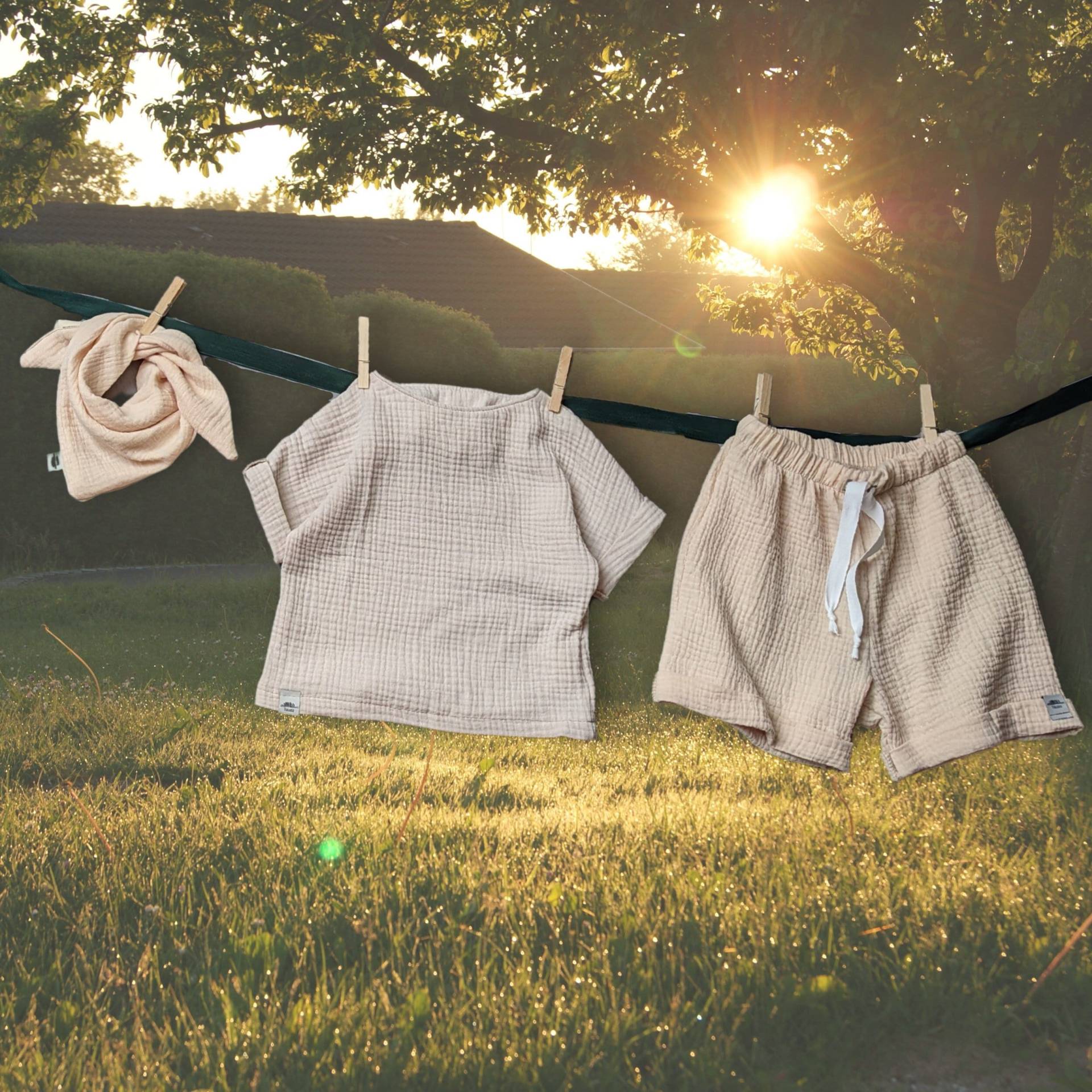 Luftige Musselinhose 100% Bio Baumwolle von fraumina