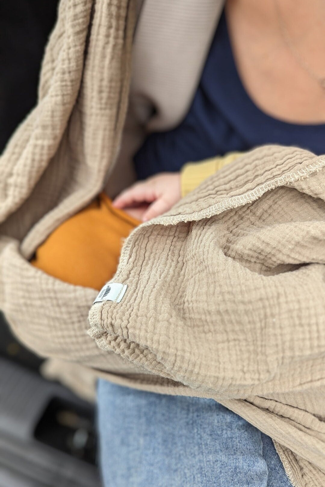 Musselin Stillschal, Stillcover in Vielen Farben von fraumina