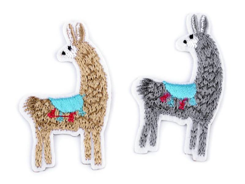 Aufbügler/Aufkleber Lama Grau, Beige 3, 5 X 5, 6 cm Aufbügler/Aufkleber Lama Grau, Beige 3, 5 X 5, 6 cm von fraunelly