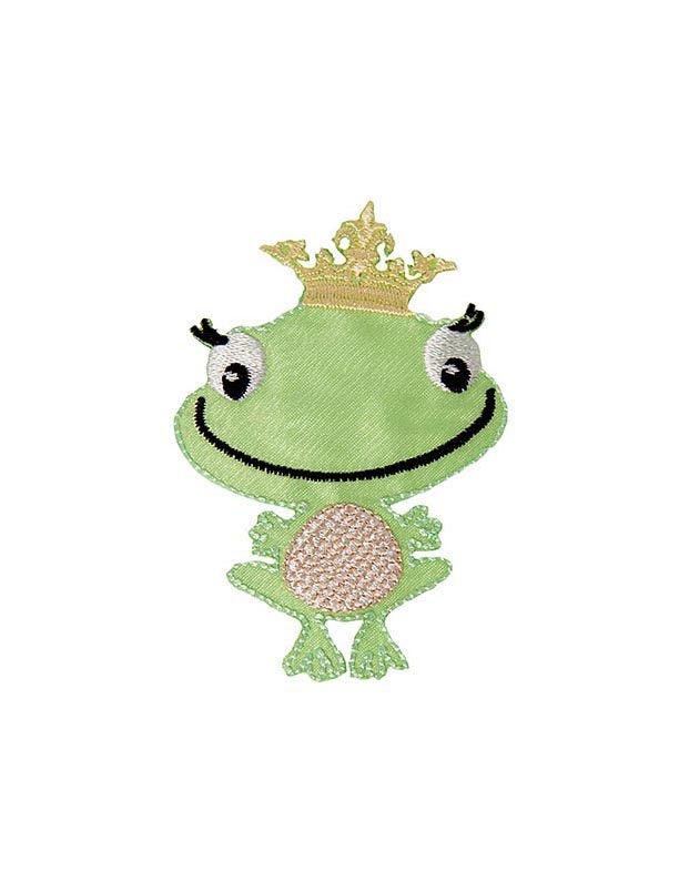 Aufbügler/Aufnäher Applikation Froschkönig Bealena 5x7cm Aufbügler/Aufnäher Applikation Froschkönig Bealena 5x7cm von fraunelly