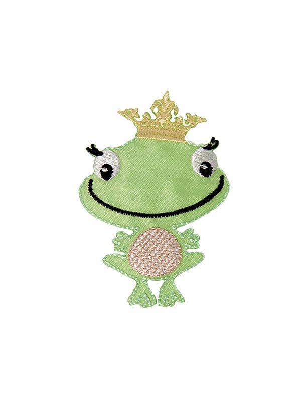 Aufbügler/Aufnäher Applikation Froschkönig Bealena 5x7cm von fraunelly