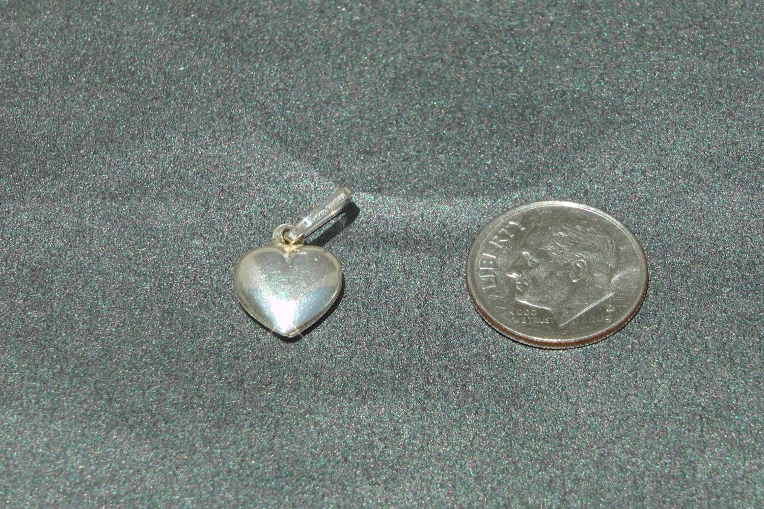 925Er Silber Herz Charm, Mitte Der 70Er Jahre von freakcityrecords