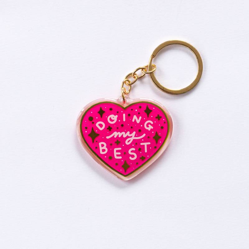 Doing My Best Gold Schlüsselring, Niedliche Charms, Goldfolie, Positivität Geschenke, Herz Schlüsselring Charms Doing My Best Gold Schlüsselring, Niedliche Charms, Goldfolie, Positivität Geschenke, Herz Schlüsselring Charms von frecklepoke