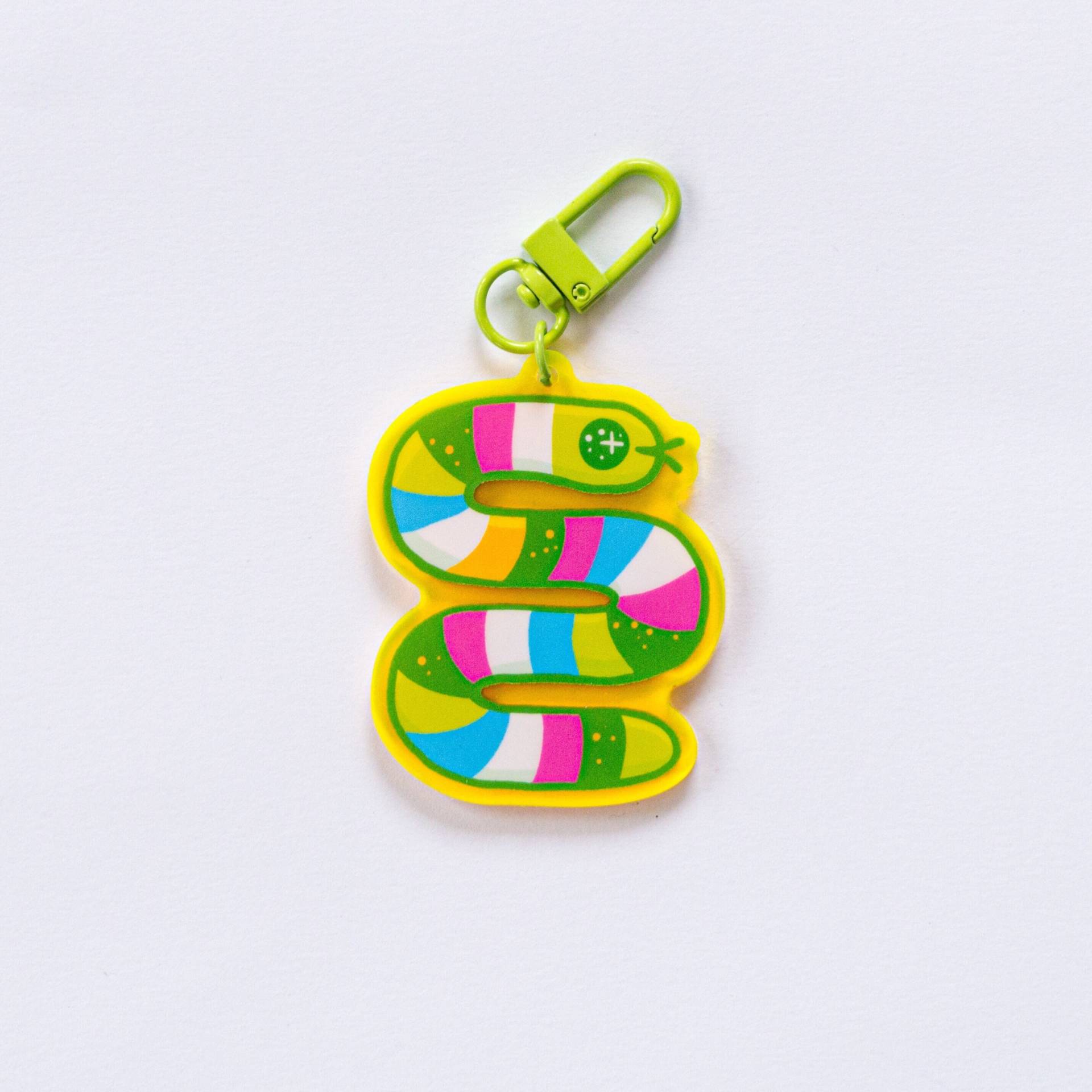 Schlange Schlüsselanhänger, Süße Charms, Bunte Accessoires, Kawaii Charm, Acryl Gefahr Noodle Schlange Schlüsselanhänger, Süße Charms, Bunte Accessoires, Kawaii Charm, Acryl Gefahr Noodle von frecklepoke