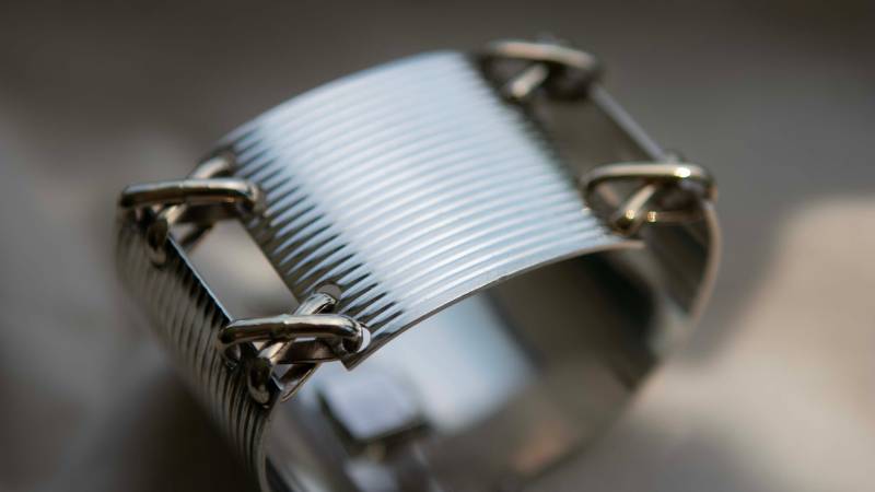 Sterling Silber Manschette Armband | Vintage Chunky Breites Design Mutige Statement Schmuck Einzigartiges Retro Modernes von frediesterling