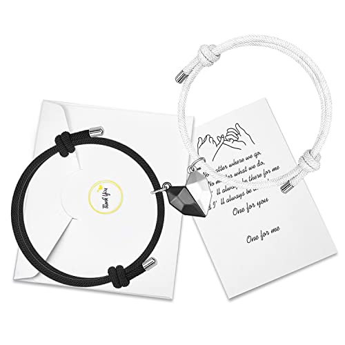 Bester Freund Magnetarmbänder für 2 passende Yin Yang Beziehung Attraktion für Freundschaft Freund Freundin (Heart) von free-space