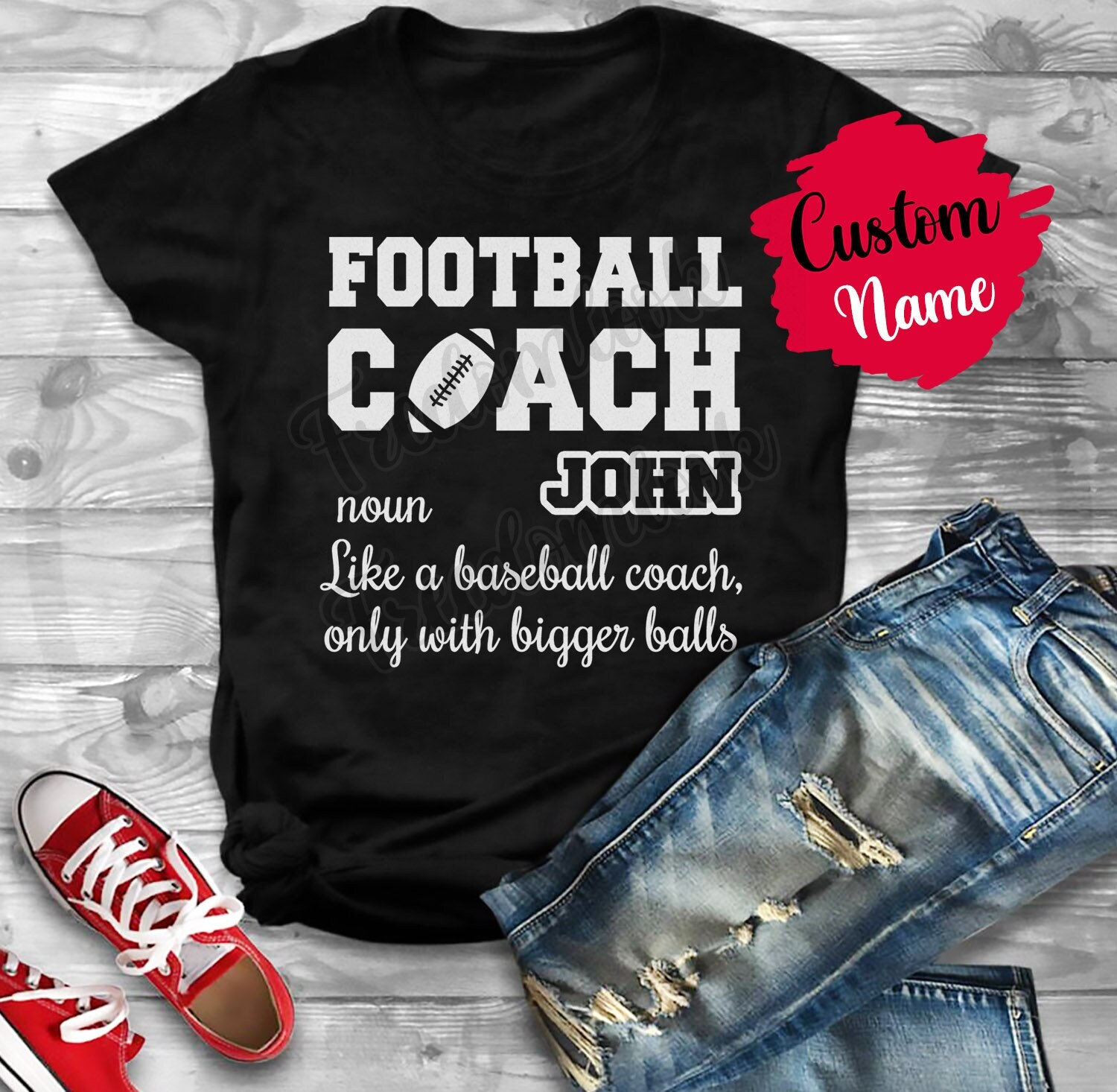 Lustiges Football Coach Geburtstagsgeschenk T-Shirt Damen Und Herren, American Bedeutung Wertschätzung Geschenk, Trainer Aus Team von freedomlook