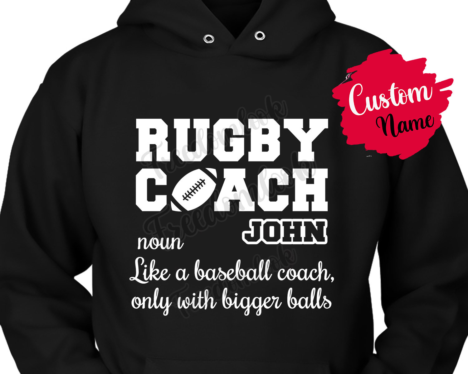 Lustiges Rugby Coach Geburtstagsgeschenk Hoodie Für Frauen Und Männer, Bedeutung Wertschätzung Geschenk, Aus Team von freedomlook