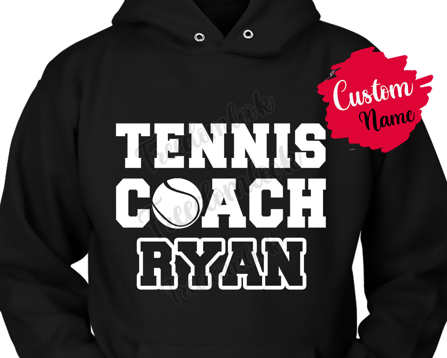 Personalisiert Tennis Coach Geburtstagsgeschenk Hoodie Für Damen Und Herren, Bedeutung Wertschätzung Geschenk, Aus Team von freedomlook