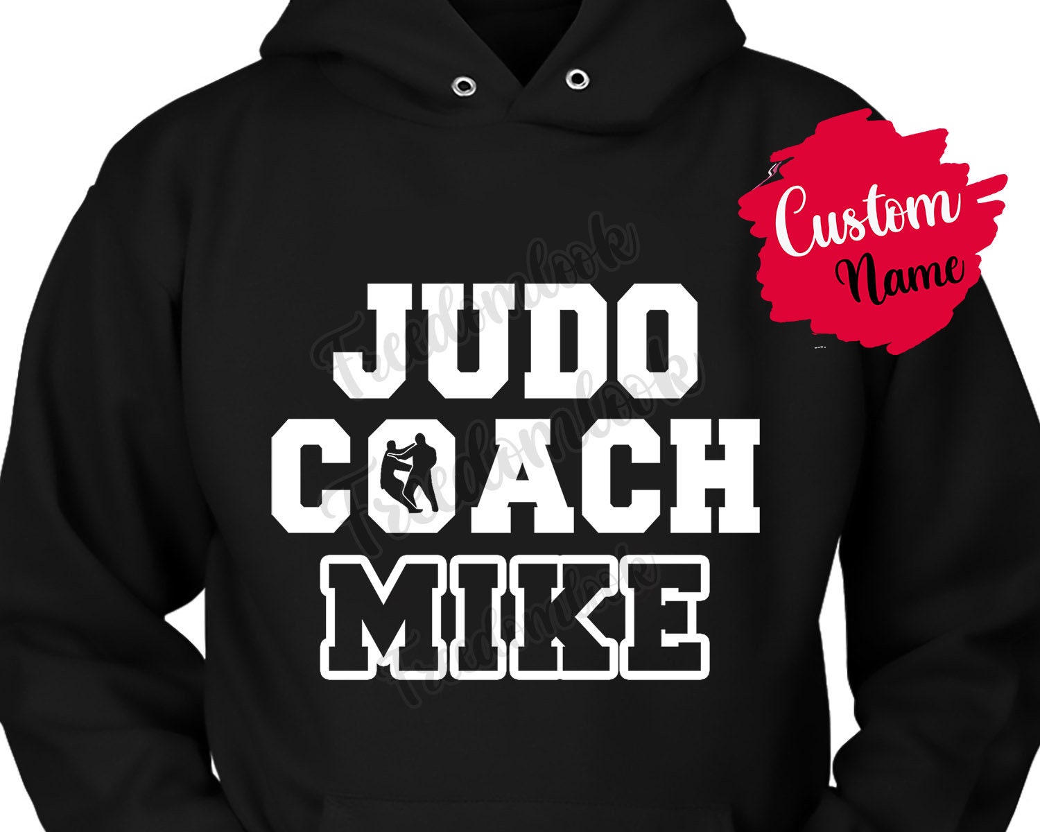 Personalisierter Judo Coach Geburtstagsgeschenk Hoodie Für Männer Und Frauen, Bedeutung Wertschätzung Geschenk, Aus Team von freedomlook