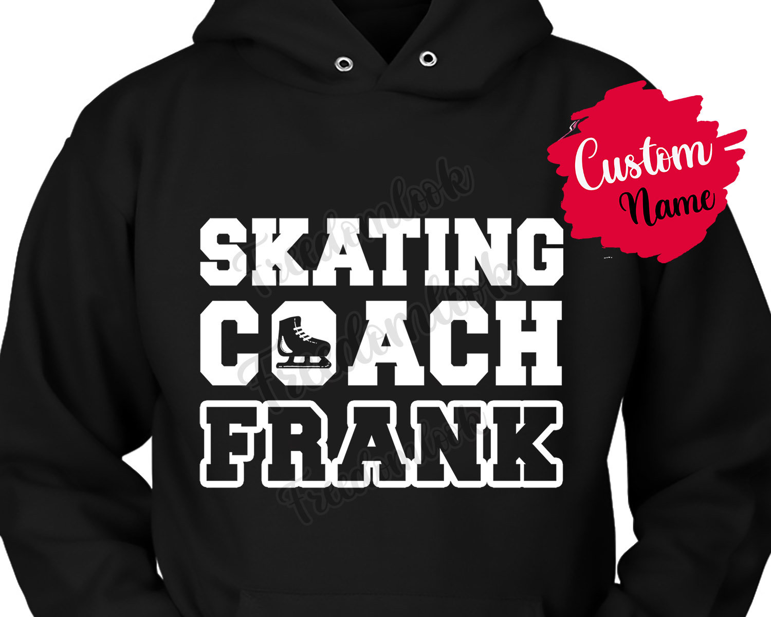 Personalisierter Skating Coach Geburtstagsgeschenk Hoodie Für Damen Und Herren, Bedeutung Wertschätzung Geschenk, Aus Team von freedomlook