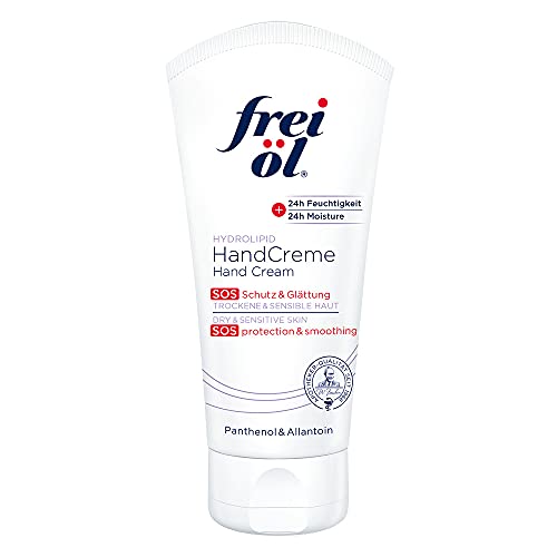 frei öl HYDROLIPID HandCreme, Pflege & Schutz, 24h Feuchtigkeit, schnelleinziehend, nicht fettend, vegan, 75 ml von frei öl