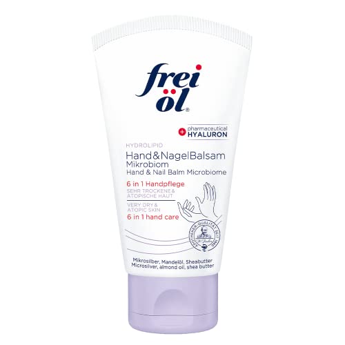 frei öl Hydrolipid Hand & NagelBalsam Mikrobiom, 6 in 1-Wirkung, Pflege für extrem trockene und sensible Hände, mit pharmazeutischem Hyaluron, Handcreme, vegan, 75 ml frei öl Hydrolipid Hand & NagelBalsam Mikrobiom, 6 in 1-Wirkung, Pflege für extrem trockene und sensible Hände, mit pharmazeutischem Hyaluron, Handcreme, vegan, 75 ml von frei öl