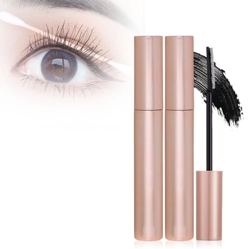 2025 Neue Mascara für Verlängerung Lockung, Schweißfeste Volumen Mascara für Dramatische Wimpern, Schmutzresistente für fettige Haut, Augen-Make-up für Vielbeschäftigte Frauen (Schwarz) von freijord