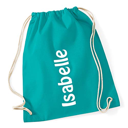 freitex Emerald Turnbeutel/Gymsack/Sportbeutel mit Namen bedruckt von freitex