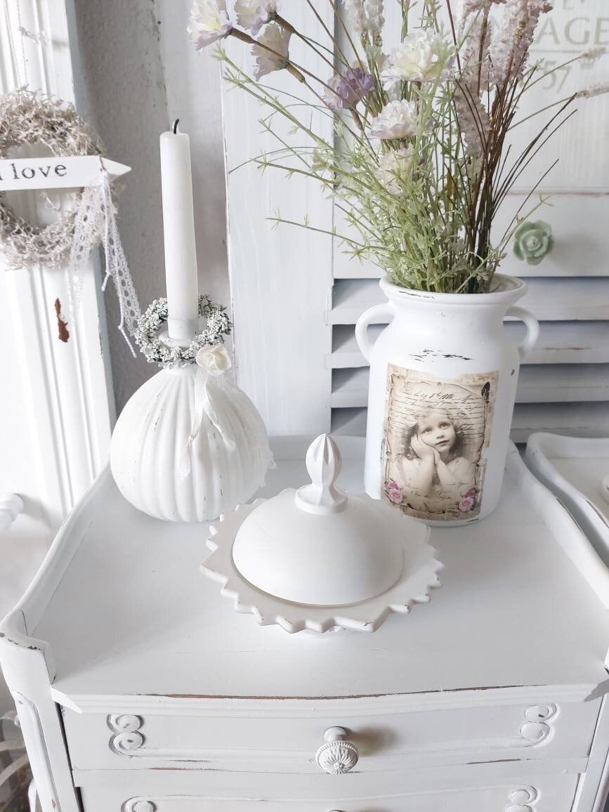 Alte Glasschale Mit Deckel Aus Frankreich in Shabby Chic Schmuck Schatulle Landhausstil Alte Glasschale Mit Deckel Aus Frankreich in Shabby Chic Schmuck Schatulle Landhausstil von frenchandshabby