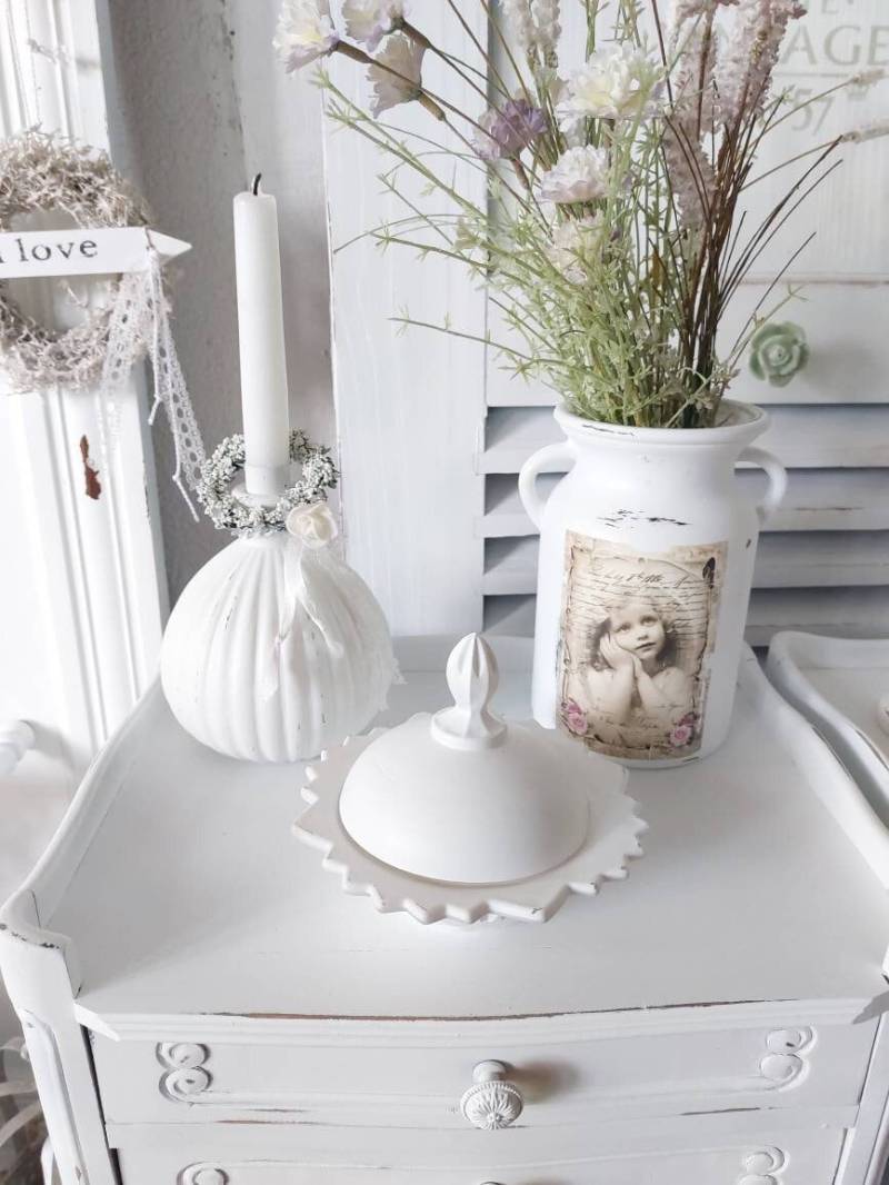 Alte Glasschale Mit Deckel Aus Frankreich in Shabby Chic Schmuck Schatulle Landhausstil Alte Glasschale Mit Deckel Aus Frankreich in Shabby Chic Schmuck Schatulle Landhausstil von frenchandshabby