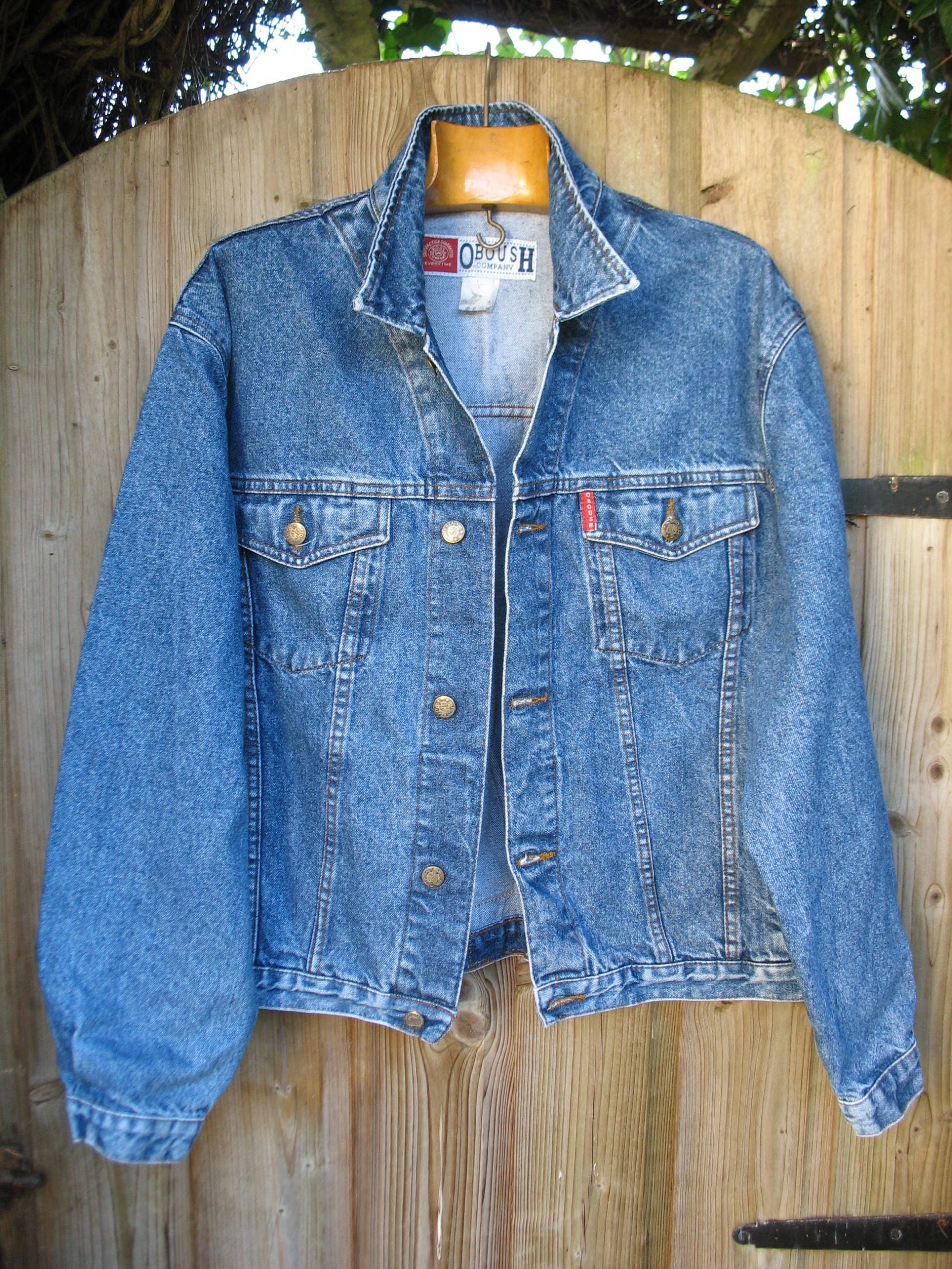 Eine Vintage " Oboush Company" Jeansjacke ~ Größe L Pre Worn von frenchfoundtreasures