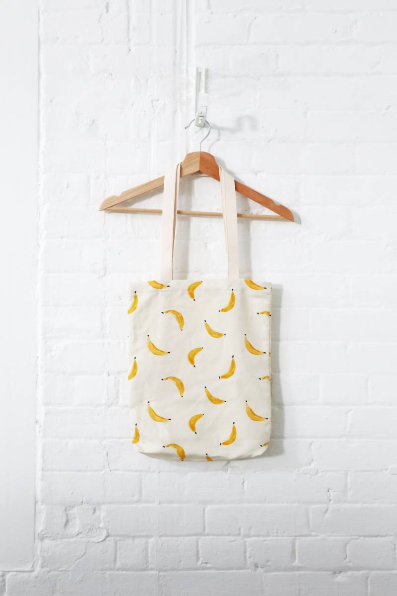 Einkaufstasche - Bananen, Leichte Einkaufstasche, 15 "x 13" Lange Henkel Markttasche, Mit Tasche Einkaufstasche - Bananen, Leichte Einkaufstasche, 15 "x 13" Lange Henkel Markttasche, Mit Tasche von freoncollective